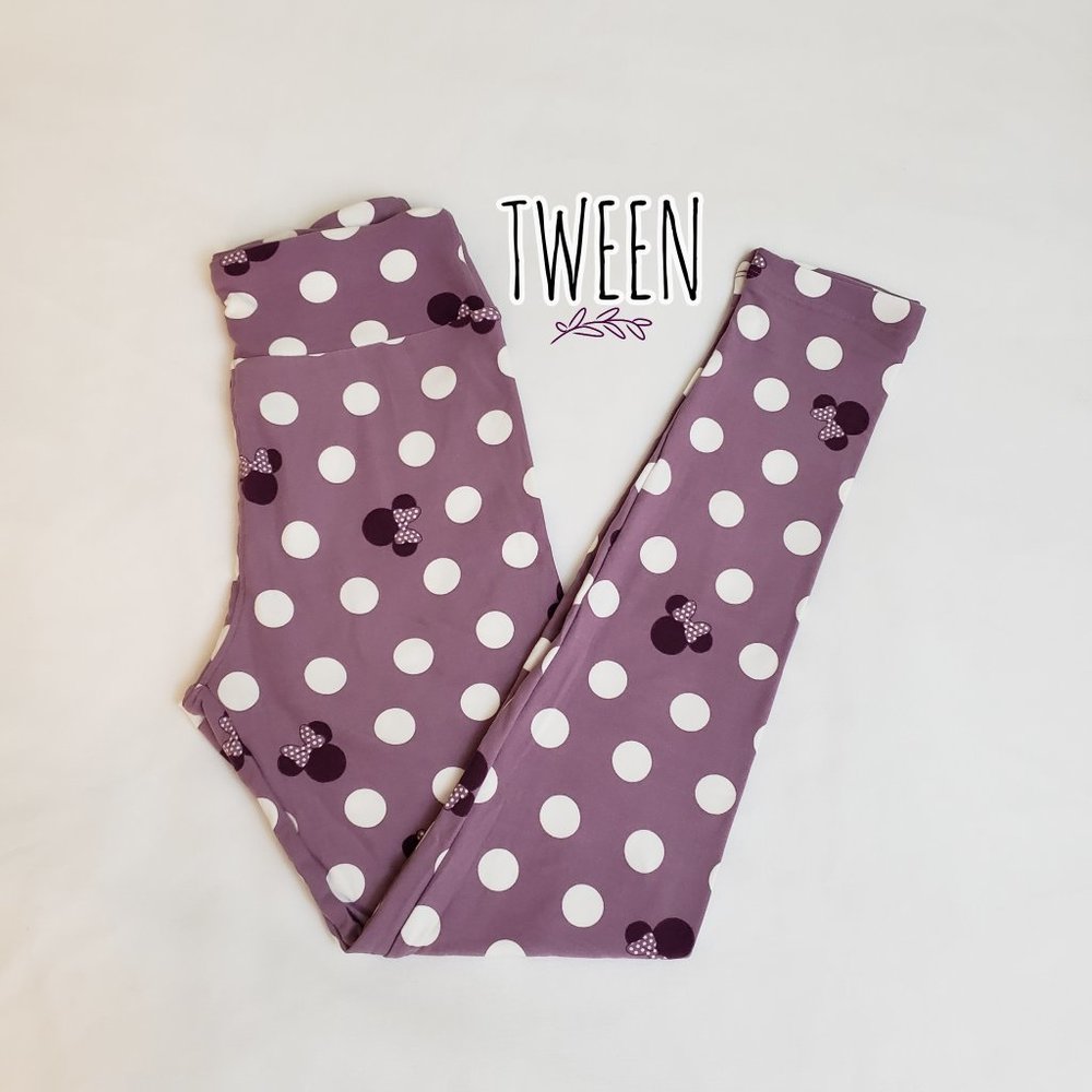 NWT LulaRoe Disney Minnie Mouse Leggings Size Tween